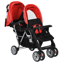 Load image into Gallery viewer, Tandem stroller Front and Back Two-seat Stroller Baby Double Strollers +