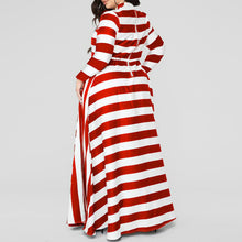 Load image into Gallery viewer, Loose Women's Dress Plus Size Striped Woman's Dress +