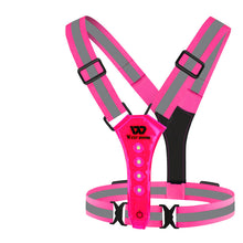Load image into Gallery viewer, Outdoor Night Run Reflective Vest Riding Warning Light +