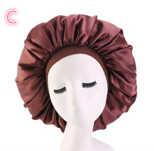Load image into Gallery viewer, Beauty Print Satin Silk Bonnet Sleep Night Cap +