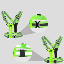Load image into Gallery viewer, Outdoor Night Run Reflective Vest Riding Warning Light +