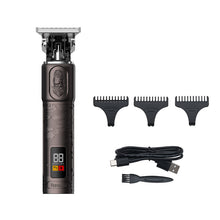 Load image into Gallery viewer, LCD Digital Display Hair Salon Engraving Electric Clippers +