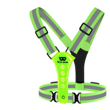 Load image into Gallery viewer, Outdoor Night Run Reflective Vest Riding Warning Light +