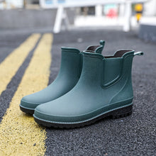 Load image into Gallery viewer, Short Tube Water Shoes Men Rain Boots Autumn And Winter +