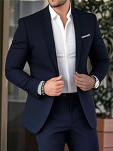 Load image into Gallery viewer, Men's Two-piece Business Suit Elegant Banquet Gown Slim-Fit Fashionable Suit And Trousers +