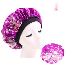 Load image into Gallery viewer, Beauty Print Satin Silk Bonnet Sleep Night Cap +