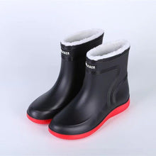Load image into Gallery viewer, Cotton-padded Warm-keeping Fixed Velvet Rain Boots For Men And Women +
