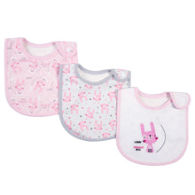 Load image into Gallery viewer, Simple Cartoon Printed Cotton Waterproof Baby Bib +