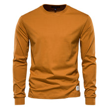 Load image into Gallery viewer, Men's Solid Color Round Neck Long-sleeved Top T-shirt +