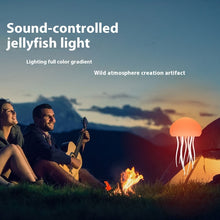 Load image into Gallery viewer, Jellyfish Voice Control Lamp LED Night Light Portable Lamp Jellyfish Decorations Smart Table Lamp For Bedside & Desk +