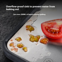 Load image into Gallery viewer, Antibacterial Cutting Board 304 Stainless Steel Chopping Board Kitchen +
