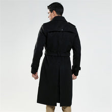 Load image into Gallery viewer, Men's Single Breasted Woolen Overcoat Coat +