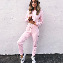 Load image into Gallery viewer, Europe and United States Women's New Hooded Sweater Sports Suit +