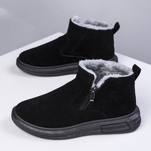 Load image into Gallery viewer, Fashion Snow Boots For Men and Women Winter Warm Flat Cotton Plush Shoes With Side Zipper Casual Daily Fleece Ankle Boot +