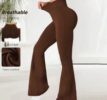 Load image into Gallery viewer, Summer Thin Yoga Pants Women's High-Waist Wide-Leggings +