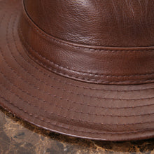 Load image into Gallery viewer, Men's And Women's Cowhide Hats With Big Eaves On The Street +