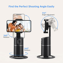 Load image into Gallery viewer, Automatic Face Tracking Selfie Stick Mobile Phone Holder 360 Rotation +