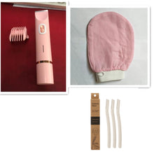 Load image into Gallery viewer, 2 In 1 Hair Remover Women's Double Head Shaver Private Hair Trimmer Electric Razor Wet Dry Electric Body Hair +