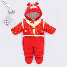 Load image into Gallery viewer, Newborn Baby Down One-piece Cotton Clothes +