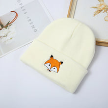 Load image into Gallery viewer, Men And Women Fashion Versatile Fox Embroidery Knitted Hat +