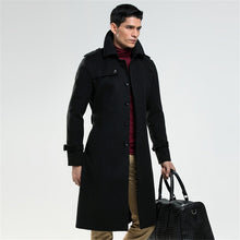Load image into Gallery viewer, Men's Single Breasted Woolen Overcoat Coat +