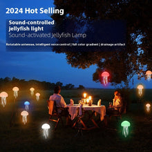 Load image into Gallery viewer, Jellyfish Voice Control Lamp LED Night Light Portable Lamp Jellyfish Decorations Smart Table Lamp For Bedside & Desk +