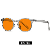 Load image into Gallery viewer, Fashion Good-looking Face Slimming Orange Yellow Anti-blue Light UV Glasses +