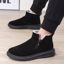 Load image into Gallery viewer, Fashion Snow Boots For Men and Women Winter Warm Flat Cotton Plush Shoes With Side Zipper Casual Daily Fleece Ankle Boot +