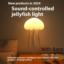 Load image into Gallery viewer, Jellyfish Voice Control Lamp LED Night Light Portable Lamp Jellyfish Decorations Smart Table Lamp For Bedside & Desk +