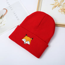 Load image into Gallery viewer, Men And Women Fashion Versatile Fox Embroidery Knitted Hat +