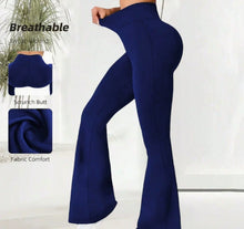 Load image into Gallery viewer, Summer Thin Yoga Pants Women's High-Waist Wide-Leggings +