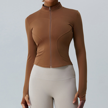 Load image into Gallery viewer, Fleece-Lined Yoga Jacket +