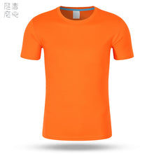 Load image into Gallery viewer, Outdoor Round Neck Solid Color Group Clothes Advertising Shirt Short Sleeve T-shirt +