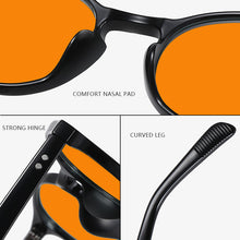Load image into Gallery viewer, Fashion Good-looking Face Slimming Orange Yellow Anti-blue Light UV Glasses +
