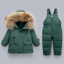 Load image into Gallery viewer, Winter Baby Boy's Down Jacket Suit Two Piece Jumpsuit +