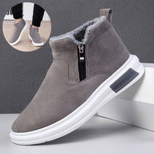 Load image into Gallery viewer, Fashion Snow Boots For Men and Women Winter Warm Flat Cotton Plush Shoes With Side Zipper Casual Daily Fleece Ankle Boot +