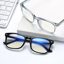 Load image into Gallery viewer, Retro Color-changing Mens Anti-blue Light Glasses Square Frame +