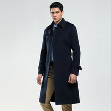 Load image into Gallery viewer, Men's Single Breasted Woolen Overcoat Coat +