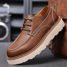 Load image into Gallery viewer, Martin Boots Men's Low Top Retro Casual Shoes British Style Worker Boot Low-top Height Increasing Big Scalp Shoes +