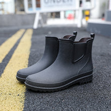 Load image into Gallery viewer, Short Tube Water Shoes Men Rain Boots Autumn And Winter +