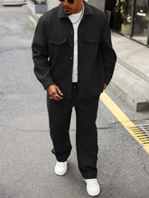 Load image into Gallery viewer, Autumn Mens Two-piece Outfit Cargo Jacket And Pants Set +