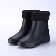 Load image into Gallery viewer, Cotton-padded Warm-keeping Fixed Velvet Rain Boots For Men And Women +