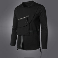 Load image into Gallery viewer, Dark Autumn Personalized Work Clothes Round Neck Bottoming Shirt Long Sleeve T-shirt Men +