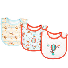 Load image into Gallery viewer, Simple Cartoon Printed Cotton Waterproof Baby Bib +