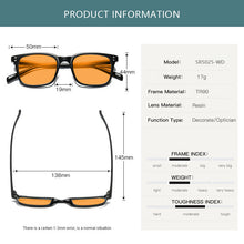 Load image into Gallery viewer, Color Changing 5025 Orange Anti-blue Light UV Glasses CR39 +
