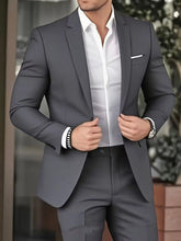 Load image into Gallery viewer, Men's Two-piece Business Suit Elegant Banquet Gown Slim-Fit Fashionable Suit And Trousers +
