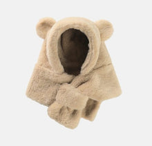 Load image into Gallery viewer, Baby Bear Autumn And Winter Infant Ear Protection Hat +