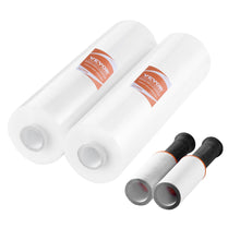 Load image into Gallery viewer, VEVOR Stretch Film, 15 Inches X 1200 Feet, 2 Pack, 80 Gauge Industrial Strength Clear Durable Stretch Wrap Roll, Heavy Duty Shrink Film Stretch Wrap With Handles For Pallet Wrapping Shipping Moving +