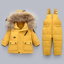 Load image into Gallery viewer, Winter Baby Boy's Down Jacket Suit Two Piece Jumpsuit +