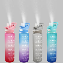 Load image into Gallery viewer, Water Bottle Scrub Bounce Cover Straw Space Cup Sports Water Bottle With Spray Function +